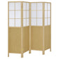 Edwards 4-Panel Room Divider Folding Shoji Screen Natural - Discount Furniture Connection