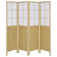 Edwards 4-Panel Room Divider Folding Shoji Screen Natural - Discount Furniture Connection