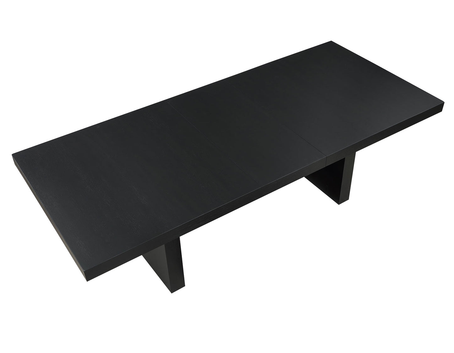 Aubrey 78-96″ Table w/18-inch Leaf, Black