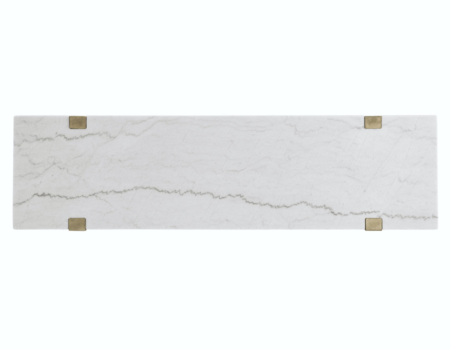 Perth White Marble Top Sofa Table