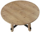 Aubrey 5-Piece 54″ Round Dining Table Set, Driftwood