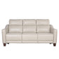 GIORNO LEATHER 3-PIECE DUAL-POWER RECLINING SET, IVORY