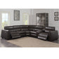 NARA 6-PIECE DUAL-POWER LEATHER RECLINING SECTIONAL