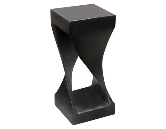 Solana Solid Wood Accent Table, Black Finish