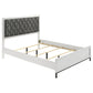 Sonora Queen Upholstered Panel Bed White - Discount Furniture Connection