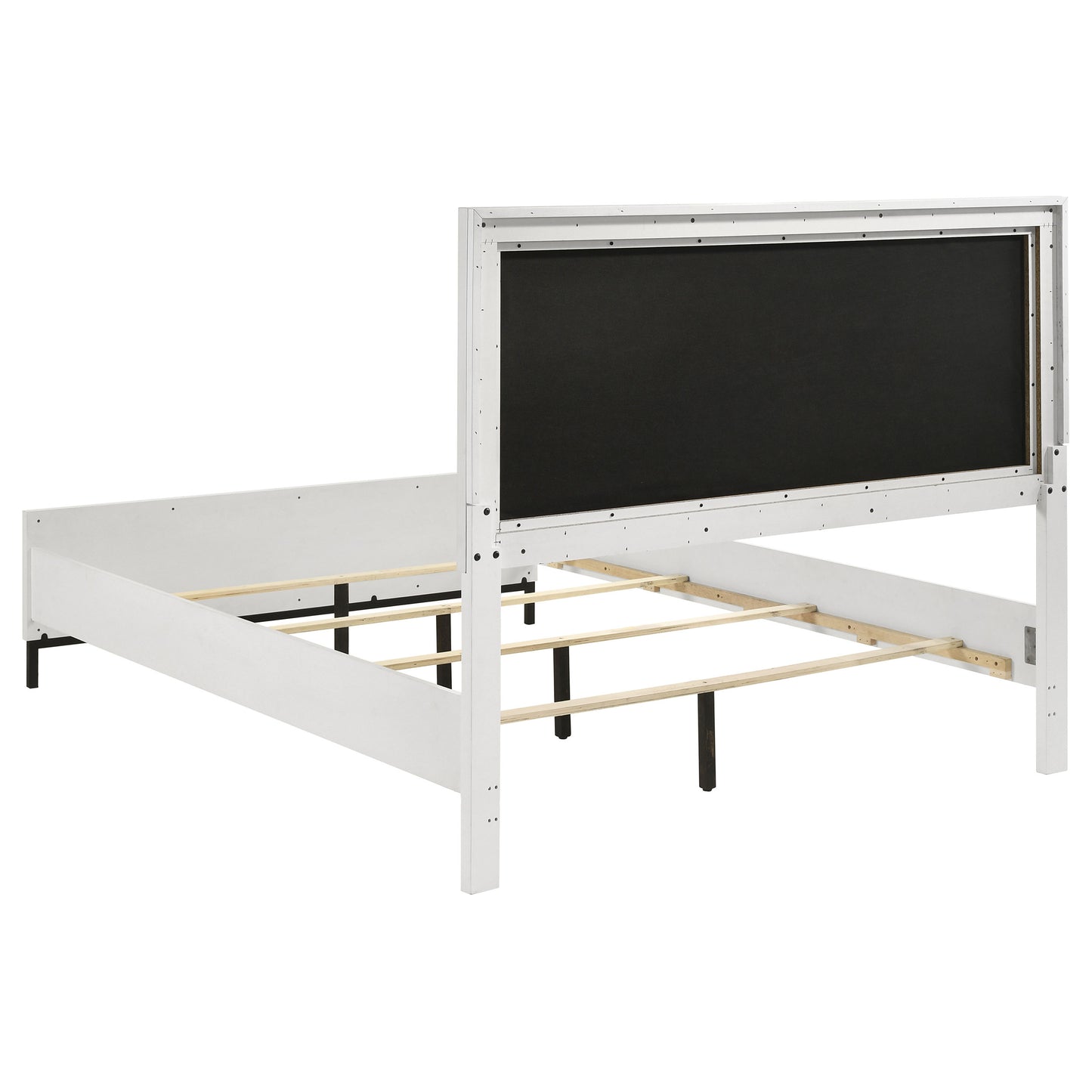 Sonora Queen Upholstered Panel Bed White - Discount Furniture Connection