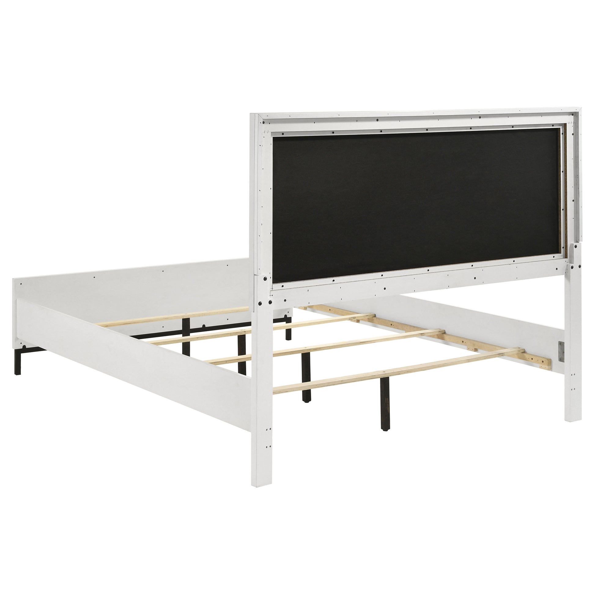 Sonora Queen Upholstered Panel Bed White - Discount Furniture Connection