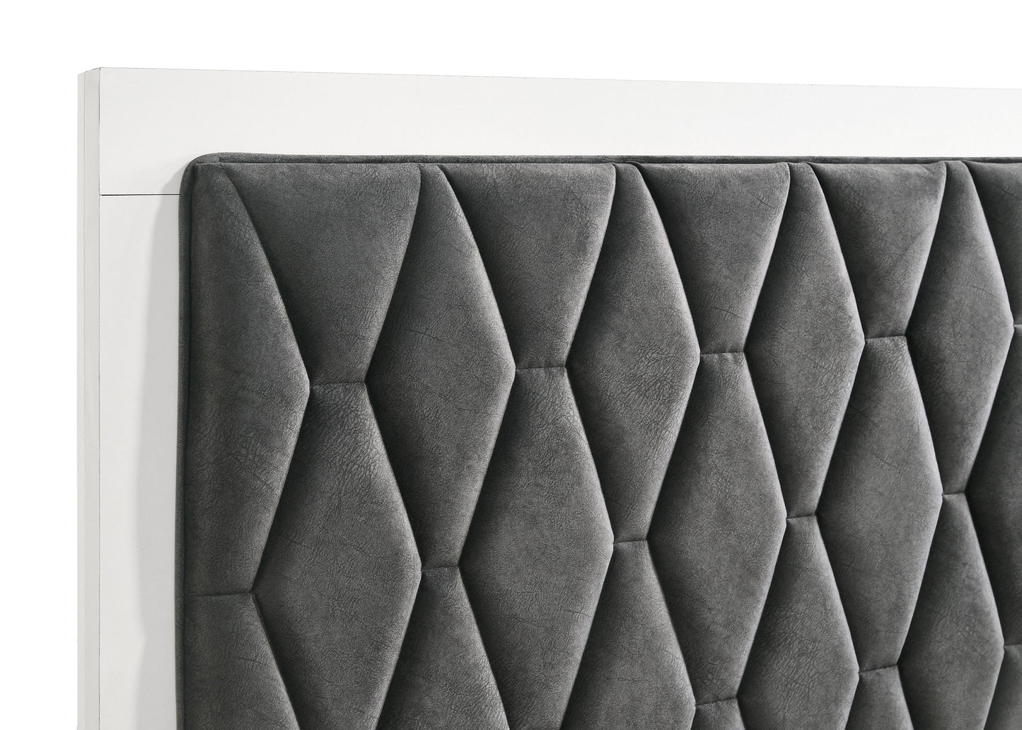 Sonora Queen Upholstered Panel Bed White - Discount Furniture Connection