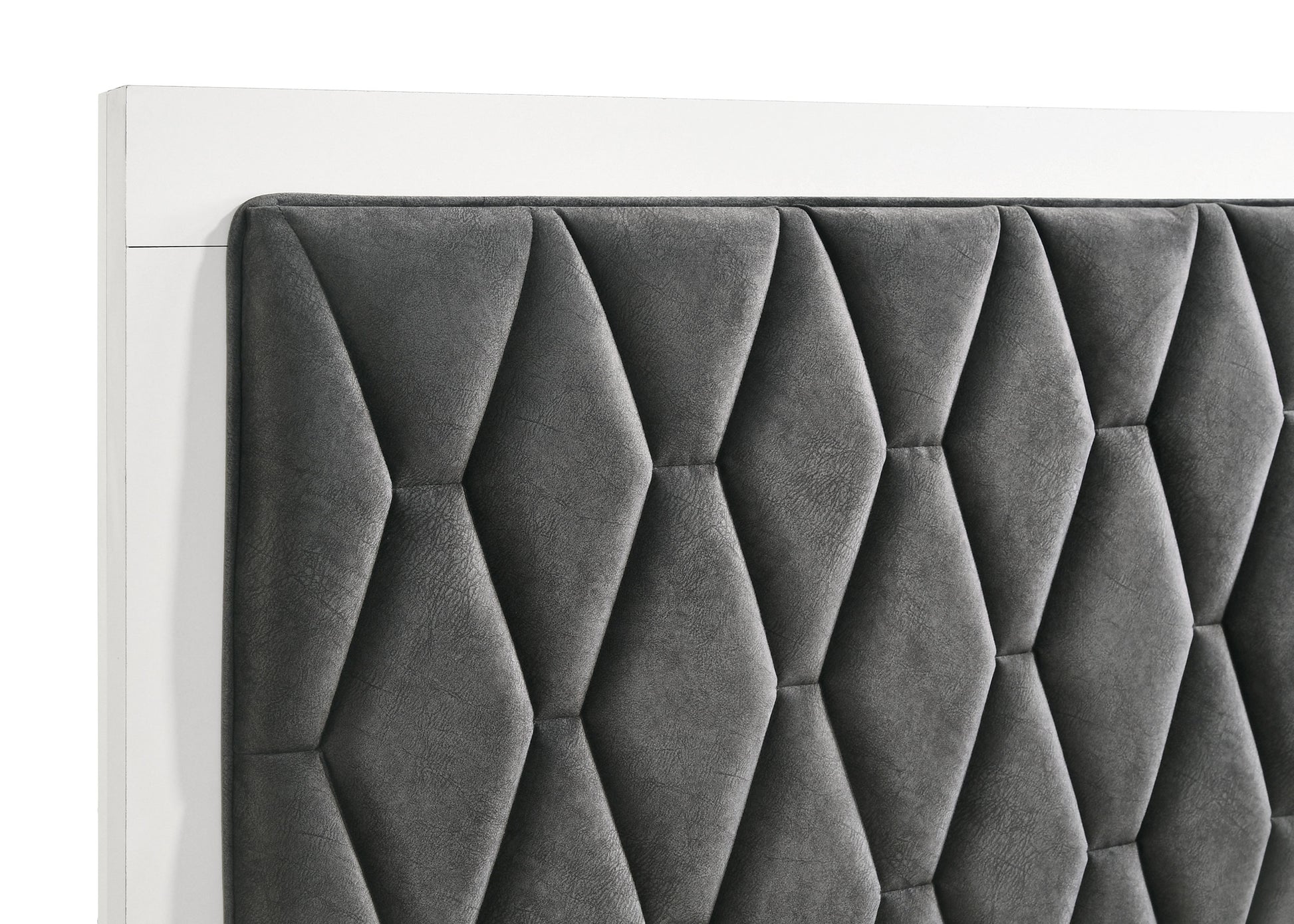 Sonora Queen Upholstered Panel Bed White - Discount Furniture Connection