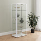 Aero 5-shelf Display Curio Cabinet with LED Lighting White - Discount Furniture Connection