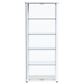 Aero 5-shelf Display Curio Cabinet with LED Lighting White - Discount Furniture Connection