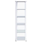 Aero 5-shelf Display Curio Cabinet with LED Lighting White - Discount Furniture Connection