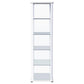 Aero 5-shelf Display Curio Cabinet with LED Lighting White - Discount Furniture Connection