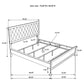 Sonora 4-piece California King Bedroom Set White - Discount Furniture Connection