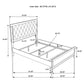 Sonora Queen Upholstered Panel Bed White - Discount Furniture Connection