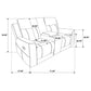 Brentwood 2-piece Upholstered Reclining Sofa Set Charcoal
