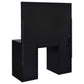 Acena 7-drawer Vanity Set with Lighting Black High Gloss - Discount Furniture Connection