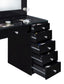 Acena 7-drawer Vanity Set with Lighting Black High Gloss - Discount Furniture Connection
