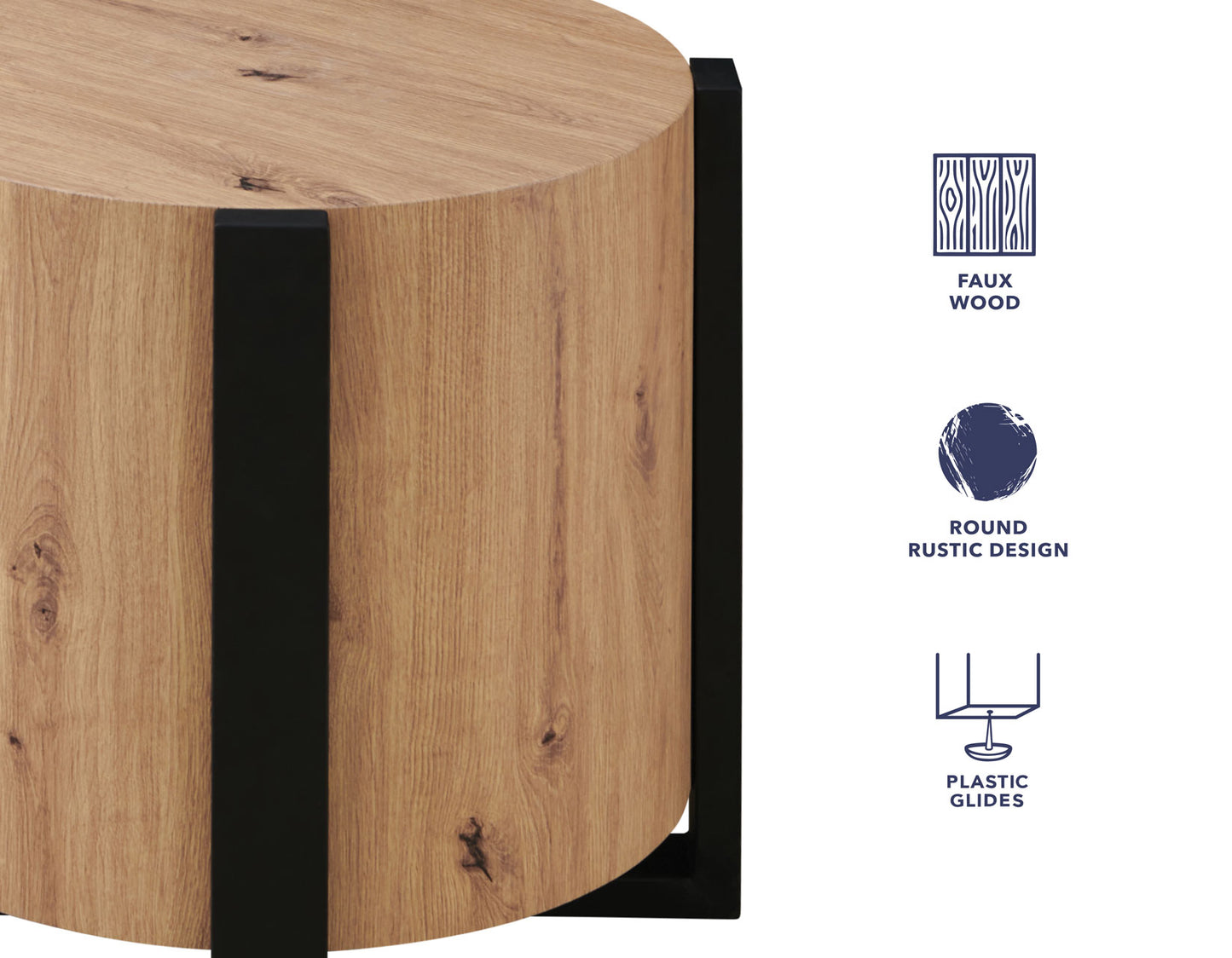 Darcie, End Table, Faux-Wood