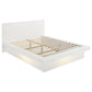 Jessica 6-piece Eastern King LED Bedroom Set Snow White