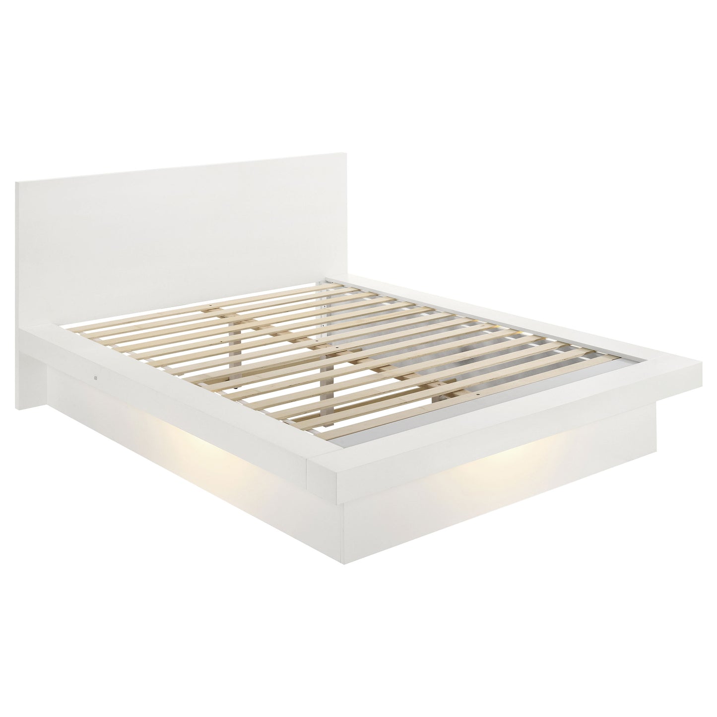 Jessica 6-piece Queen LED Bedroom Set Snow White - Discount Furniture Connection