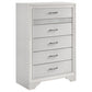 Miranda 5-piece Twin Bedroom Set White - Discount Furniture Connection