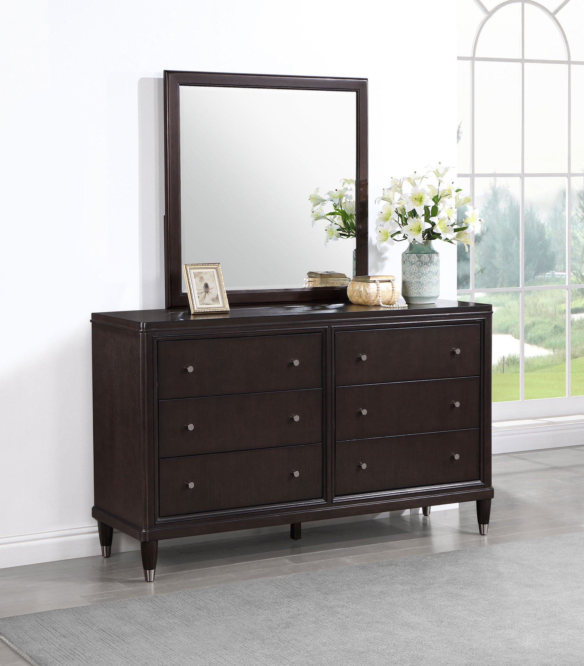 Emberlyn 6-drawer Dresser with Mirror Brown - Discount Furniture Connection