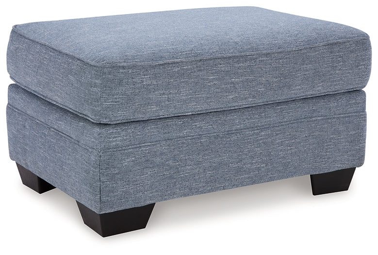 Carissa Manor Ottoman - Discount Furniture Connection
