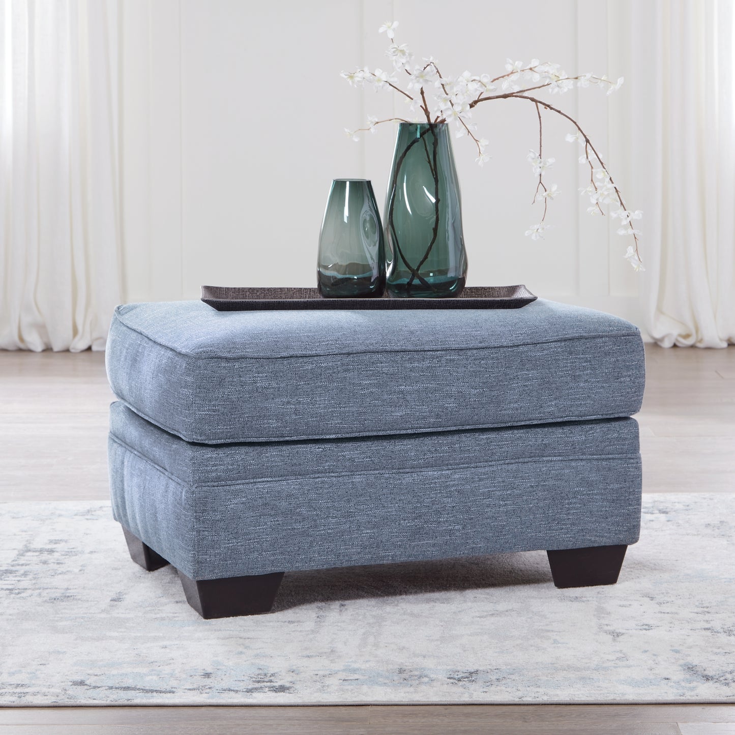 Carissa Manor Ottoman - Discount Furniture Connection
