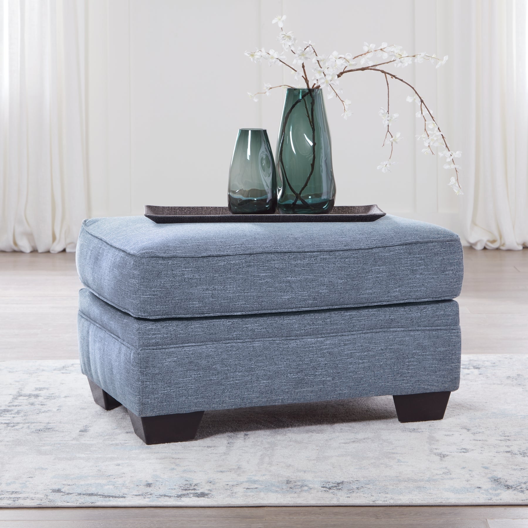 Carissa Manor Ottoman - Discount Furniture Connection