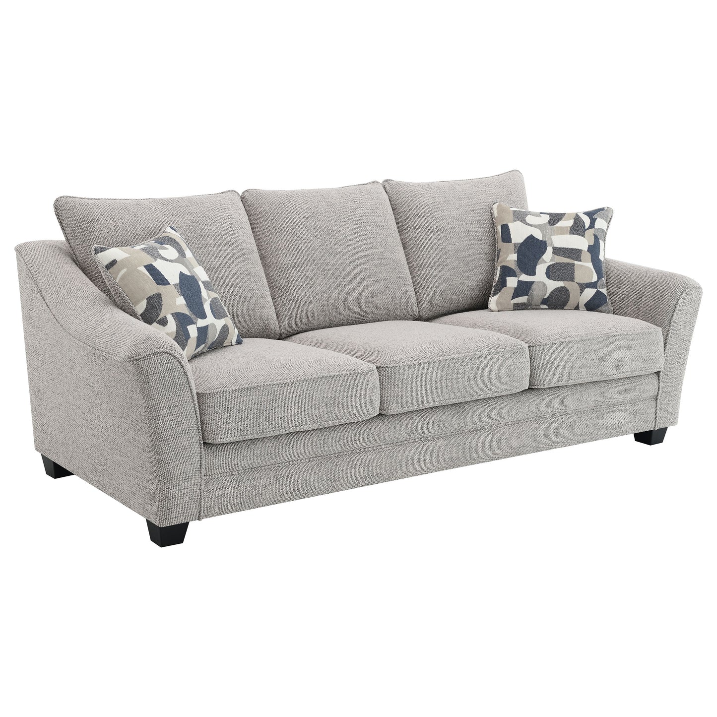 Tomkins 3-piece Boucle Upholstered Sofa Set Light Grey - Discount Furniture Connection