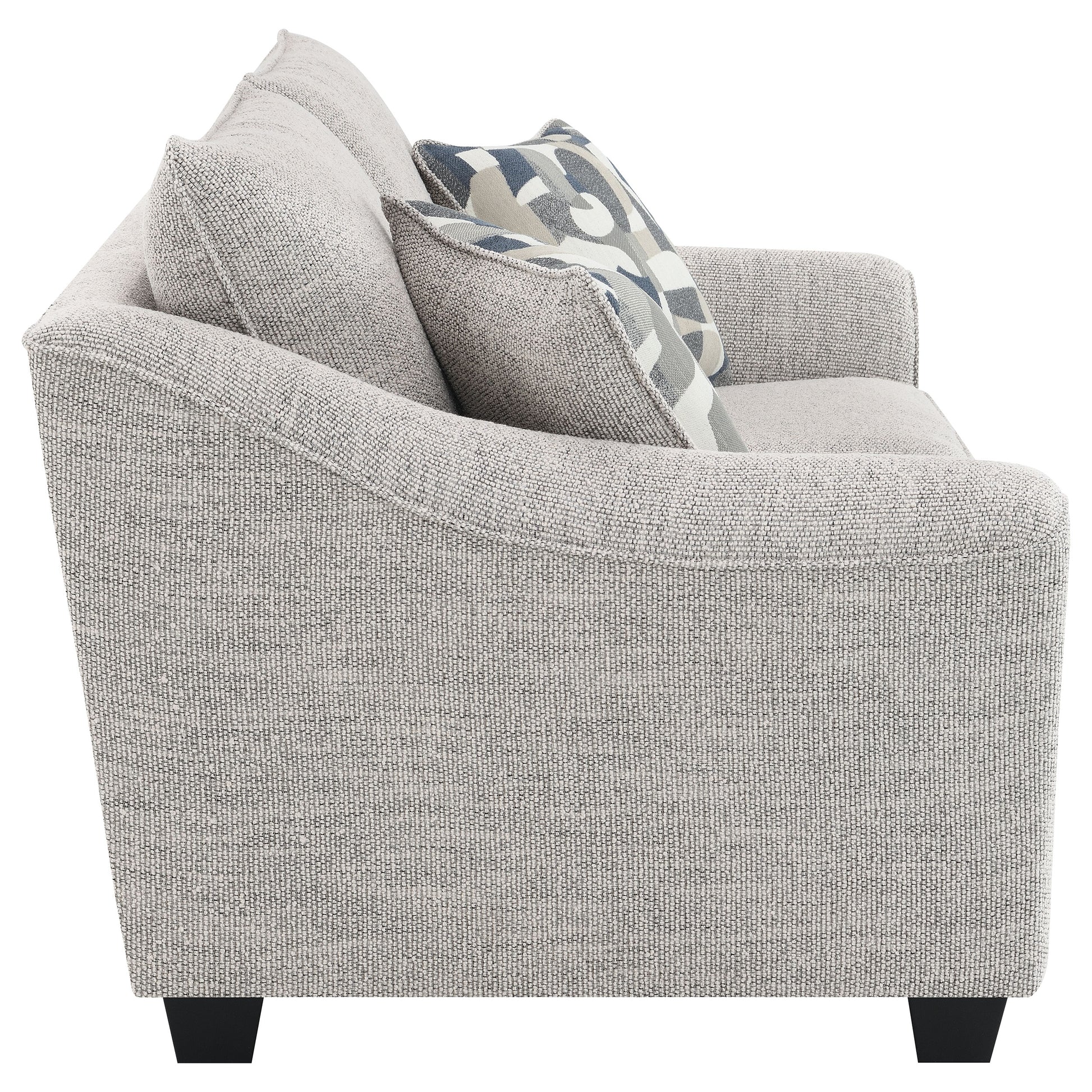 Tomkins 3-piece Boucle Upholstered Sofa Set Light Grey - Discount Furniture Connection