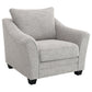 Tomkins 3-piece Boucle Upholstered Sofa Set Light Grey - Discount Furniture Connection