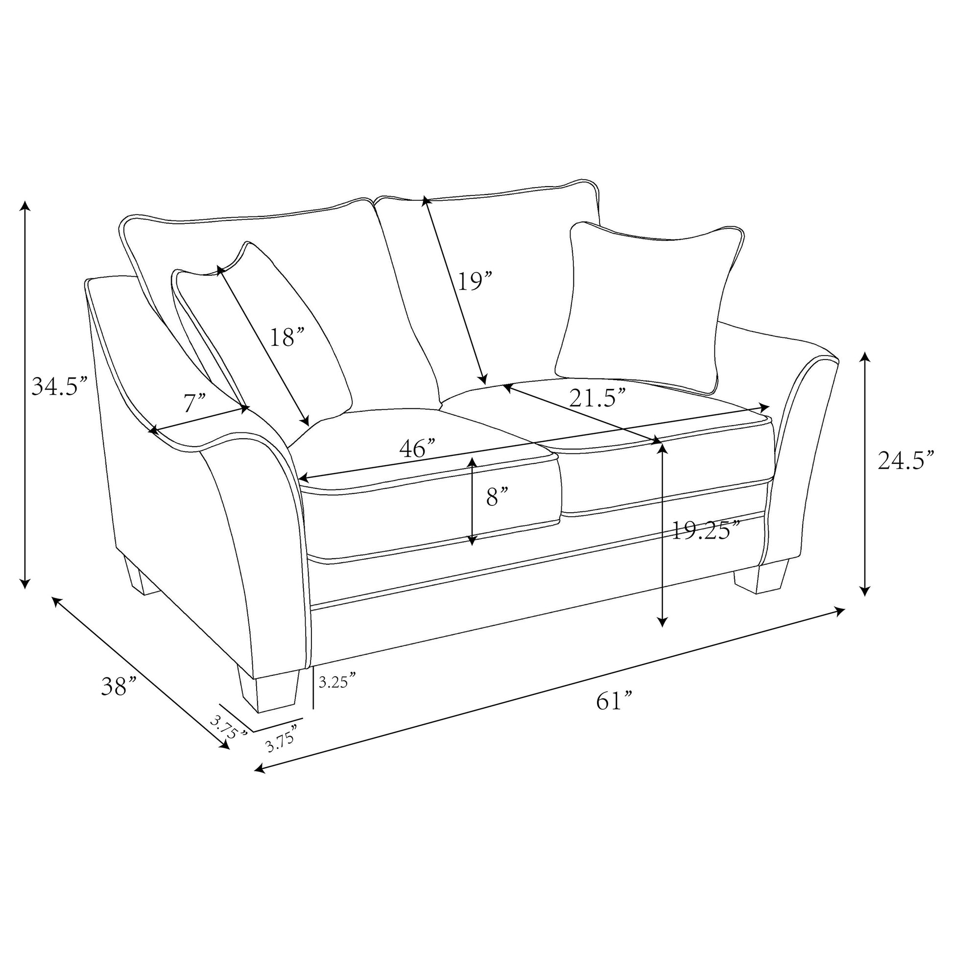 Tomkins 3-piece Boucle Upholstered Sofa Set Light Grey - Discount Furniture Connection