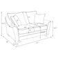 Tomkins 3-piece Boucle Upholstered Sofa Set Light Grey - Discount Furniture Connection