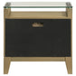Granada 2-drawer Glass Top Nightstand Natural Pine