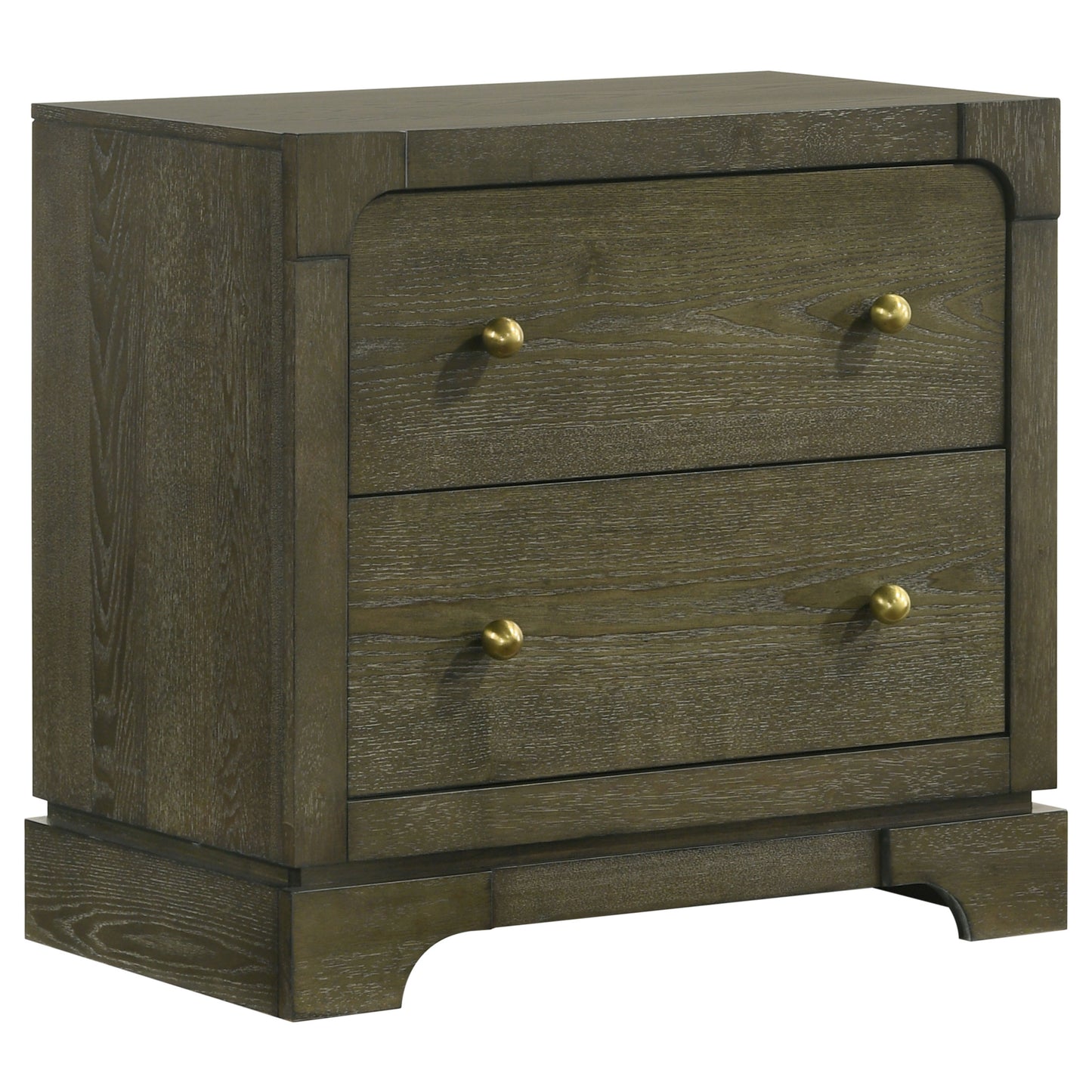 Gran Park 2-drawer Nightstand Bedside Table Dark Cocoa - Discount Furniture Connection