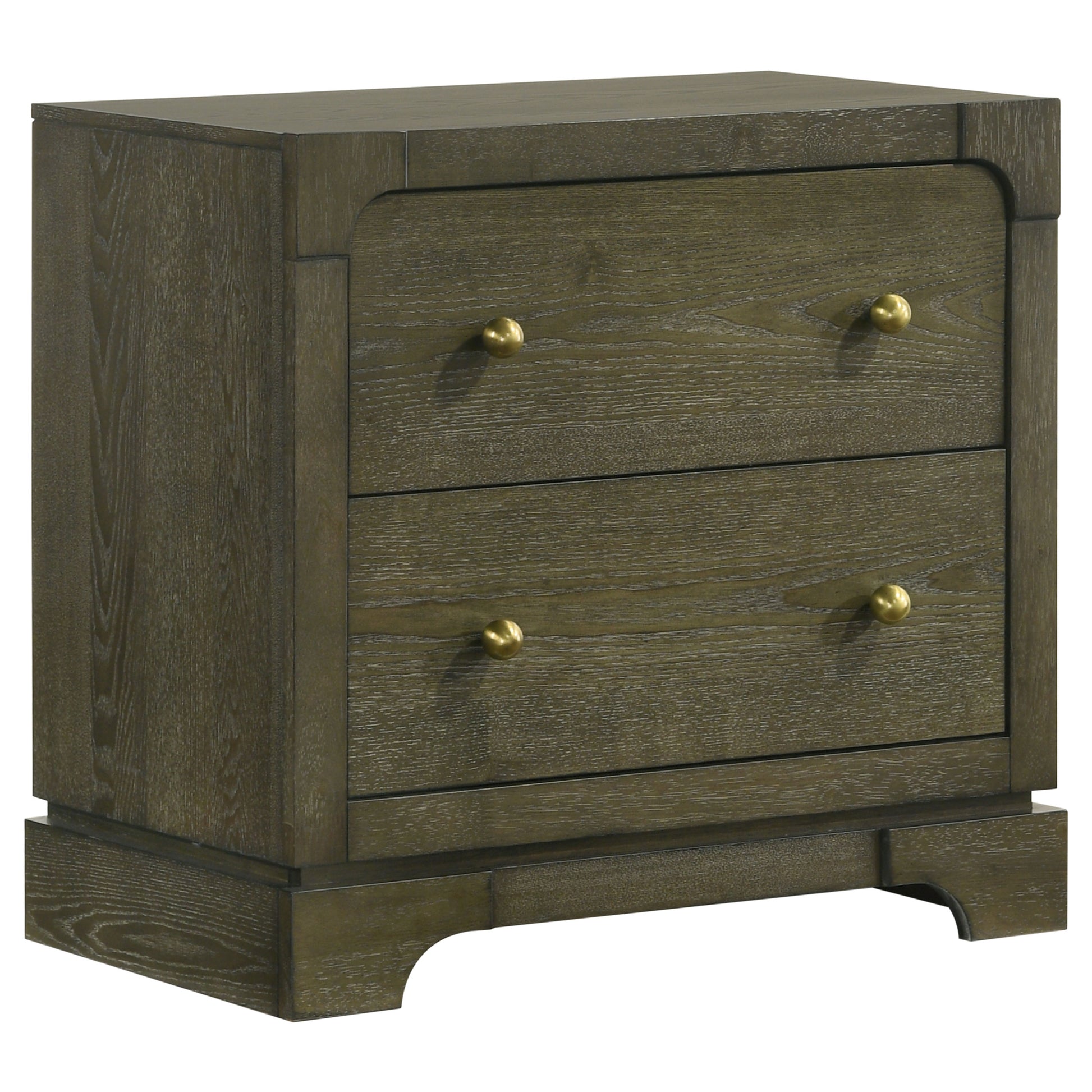 Gran Park 2-drawer Nightstand Bedside Table Dark Cocoa - Discount Furniture Connection