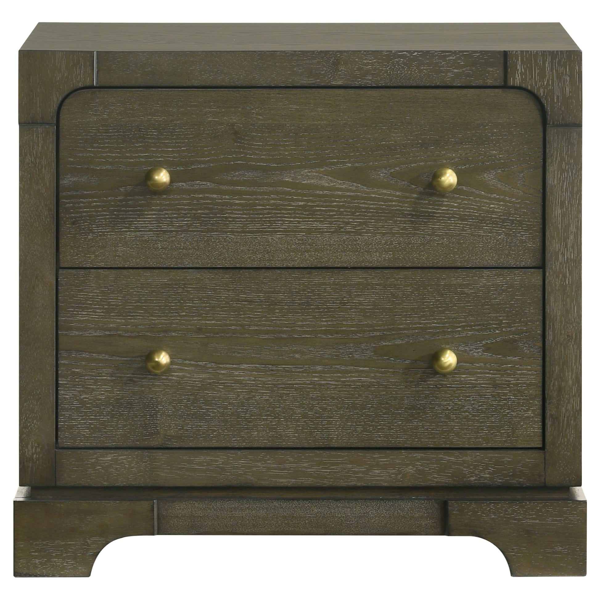Gran Park 2-drawer Nightstand Bedside Table Dark Cocoa - Discount Furniture Connection