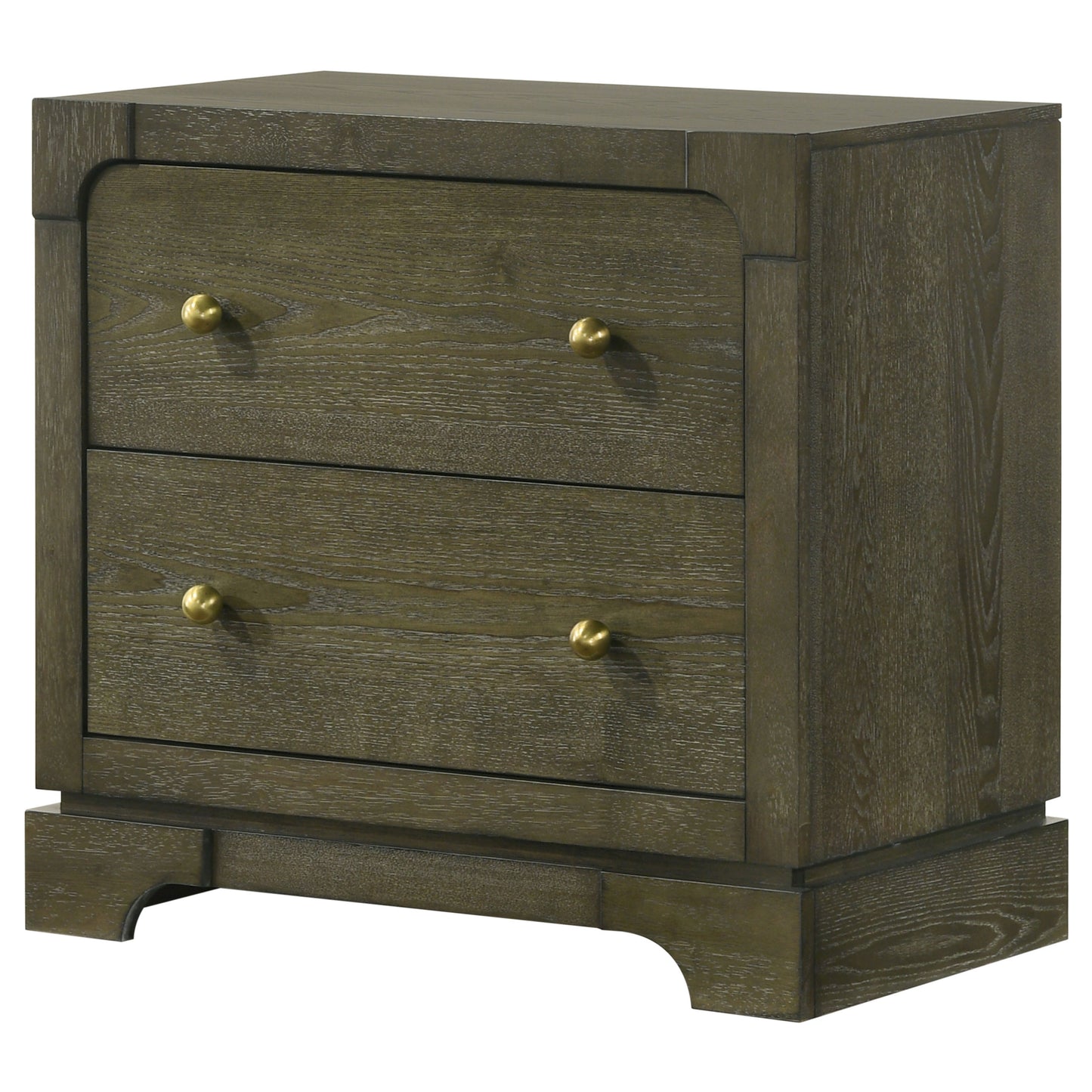 Gran Park 2-drawer Nightstand Bedside Table Dark Cocoa - Discount Furniture Connection