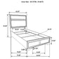 Miranda 5-piece Twin Bedroom Set White - Discount Furniture Connection