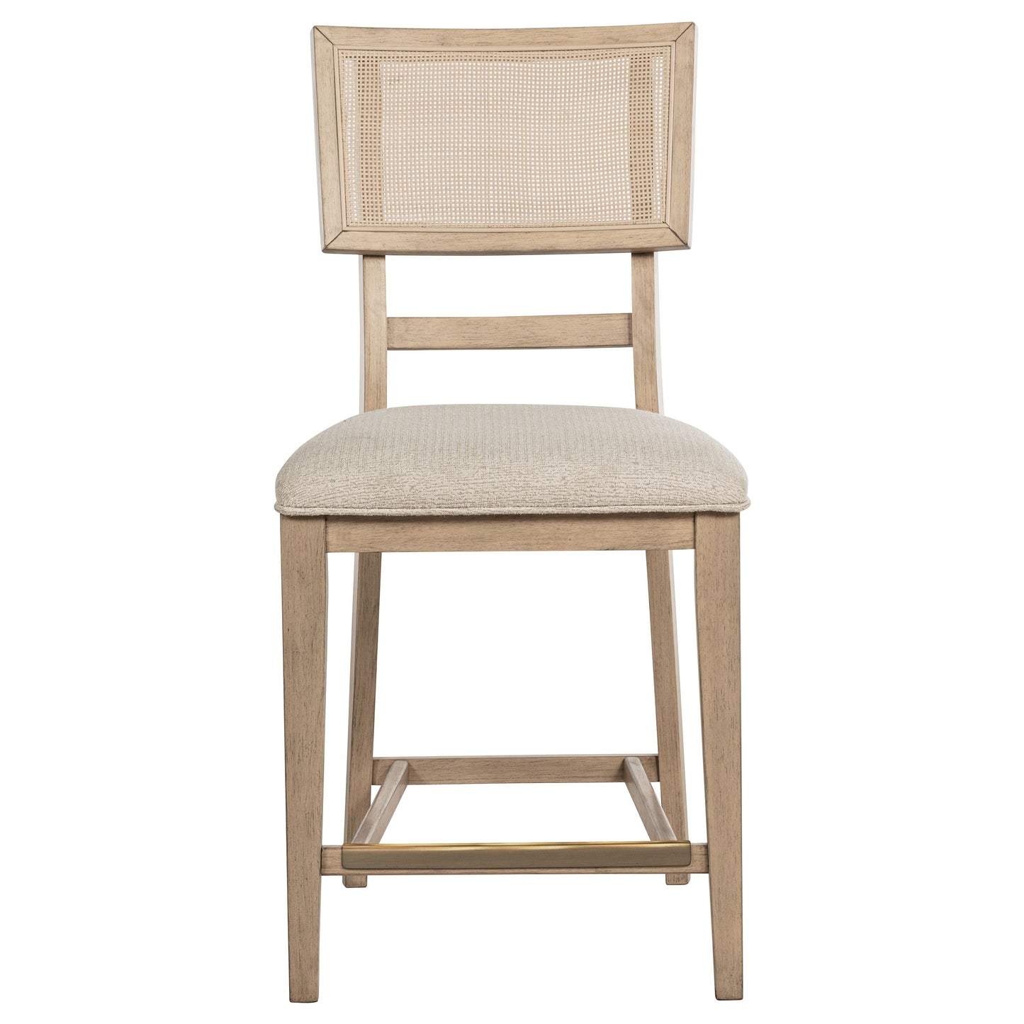 Kailani Rattan Cane Counter Side Chair Beige Oak (Set of 2) - Discount Furniture Connection