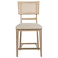Kailani Rattan Cane Counter Side Chair Beige Oak (Set of 2) - Discount Furniture Connection