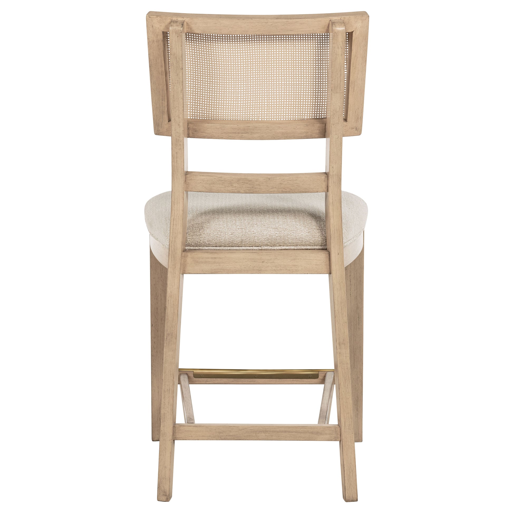 Kailani Rattan Cane Counter Side Chair Beige Oak (Set of 2) - Discount Furniture Connection