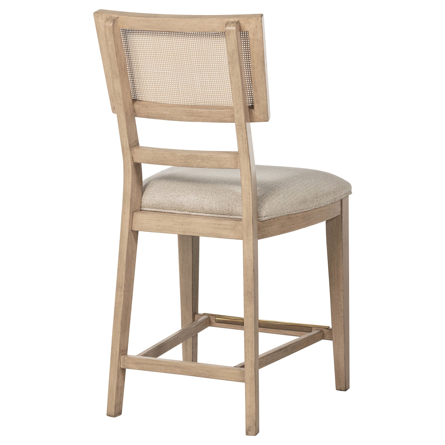 Kailani Rattan Cane Counter Side Chair Beige Oak (Set of 2) - Discount Furniture Connection