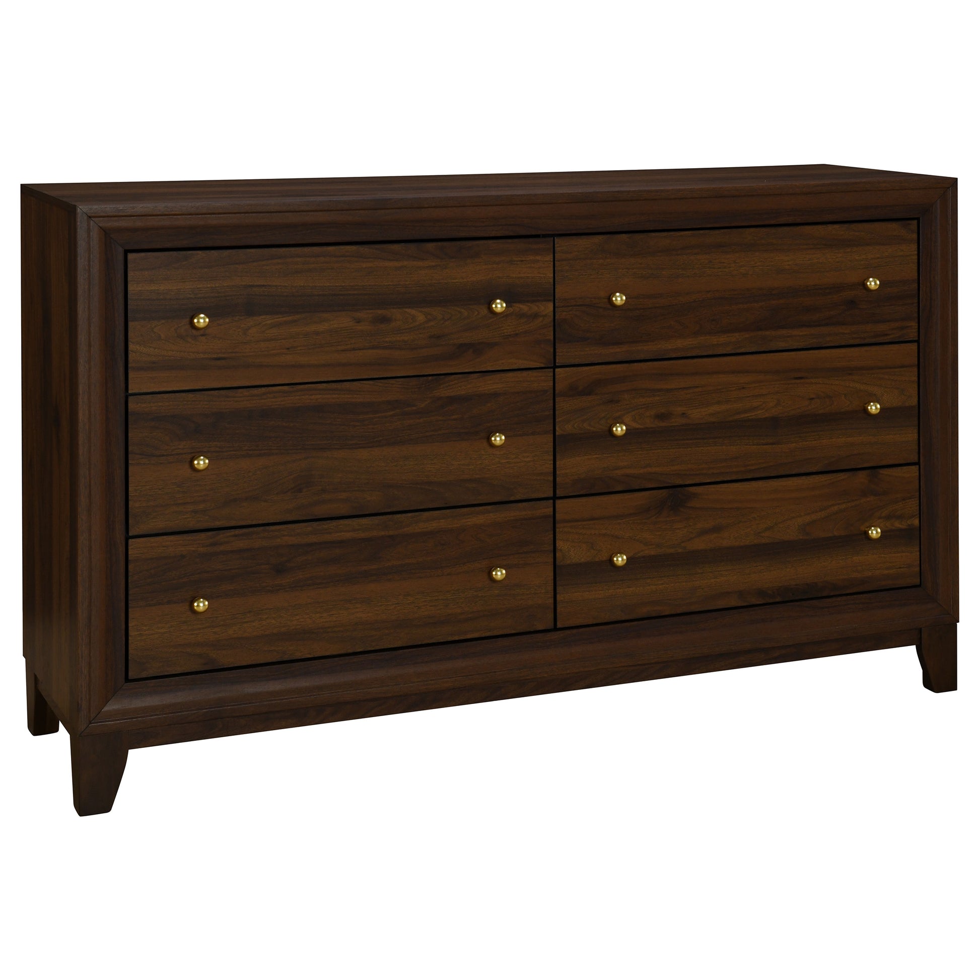 Welsley 5-piece Queen Bedroom Set Walnut - Discount Furniture Connection