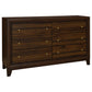 Welsley 5-piece Queen Bedroom Set Walnut - Discount Furniture Connection