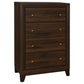 Welsley 5-piece Queen Bedroom Set Walnut - Discount Furniture Connection