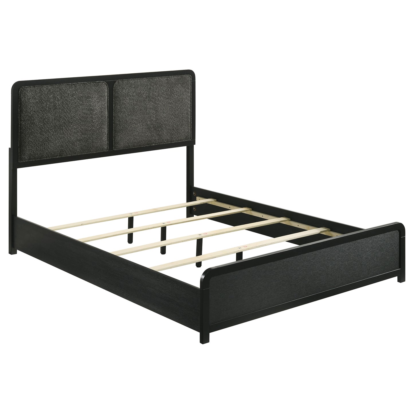 Cavelle 51-inch Upholstered Queen Bed Black - Discount Furniture Connection