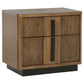 Terrace 2-drawer Nightstand Bedside Table Ash Brown - Discount Furniture Connection